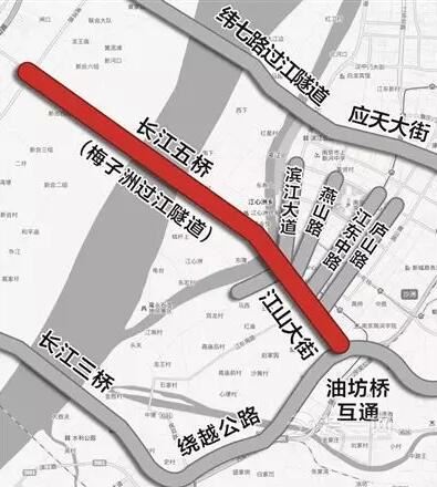 南京长江五桥采取"南隧北桥"规划 有望十三五期间完工全程免费